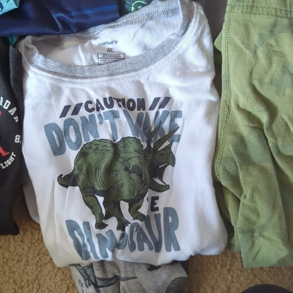 Bundle of Size 4 Boy Clothes: Athletic, PJs, Pants, Short Sleeve & Long Sleeve